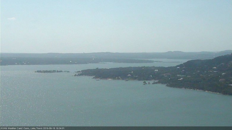 Lake Travis webcam, June 16, 2016 4:00 PM CT