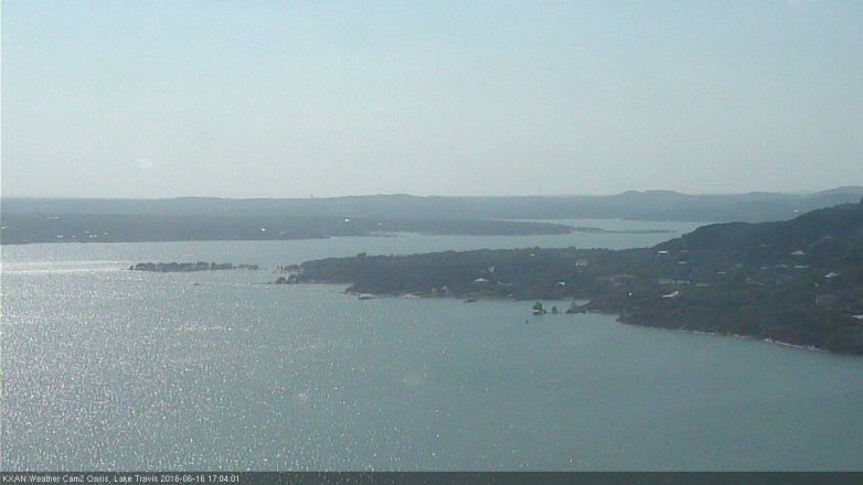 Lake Travis webcam, June 16, 2016 4:30 PM CT