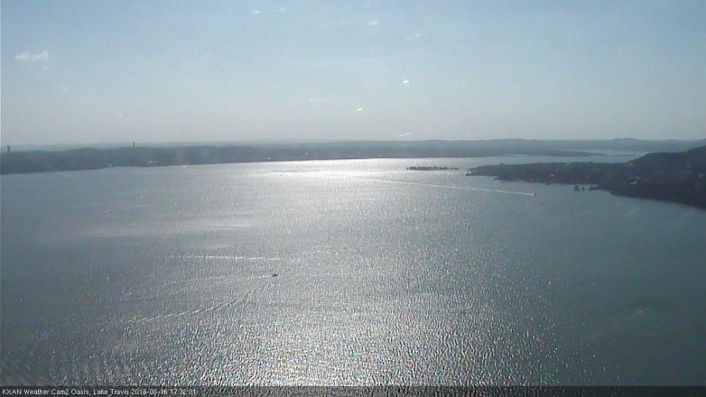 Lake Travis webcam, June 16, 2016 5:00 PM CT