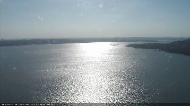 Lake Travis webcam, June 16, 2016 5:10 PM CT
