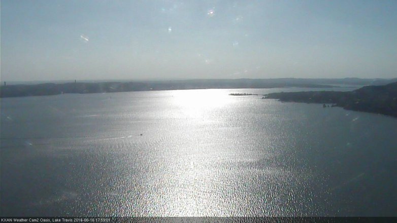 Lake Travis webcam, June 16, 2016 5:20 PM CT