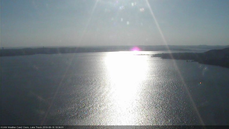 Lake Travis webcam, June 16, 2016 5:45 PM CT