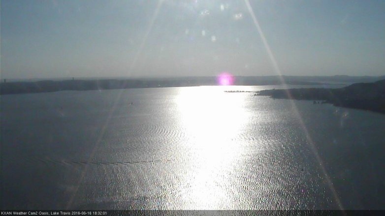 Lake Travis webcam, June 16, 2016 5:50 PM CT