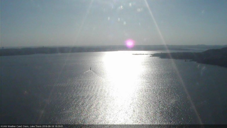 Lake Travis webcam, June 16, 2016 6:00 PM CT