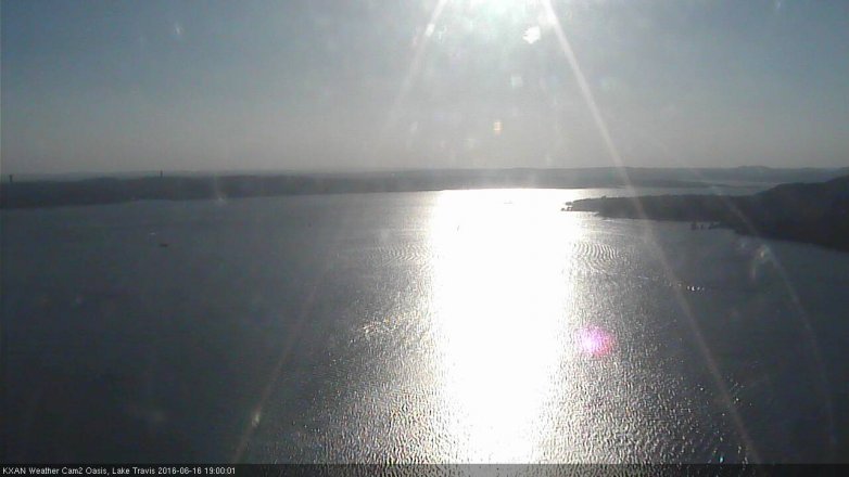 Lake Travis webcam, June 16, 2016 6:15 PM CT