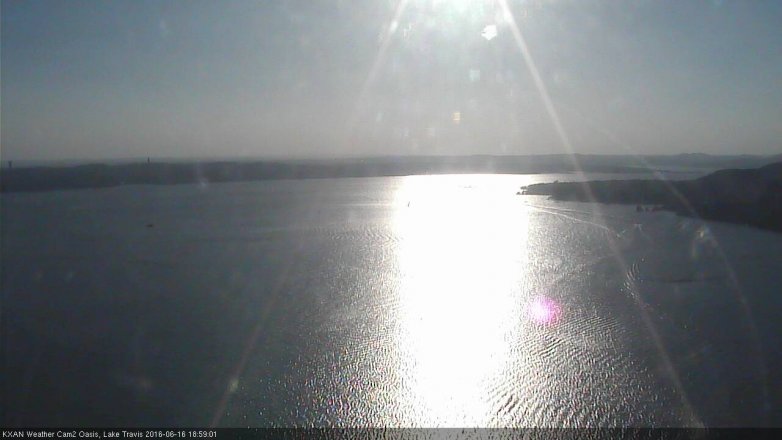 Lake Travis webcam, June 16, 2016 6:30 PM CT