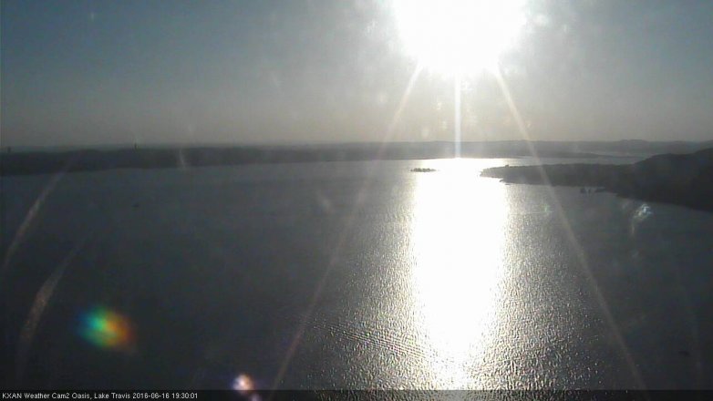 Lake Travis webcam, June 16, 2016 6:55 PM CT