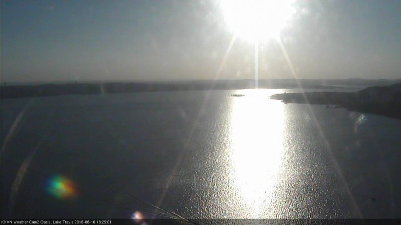 Lake Travis webcam, June 16, 2016 7:00 PM CT