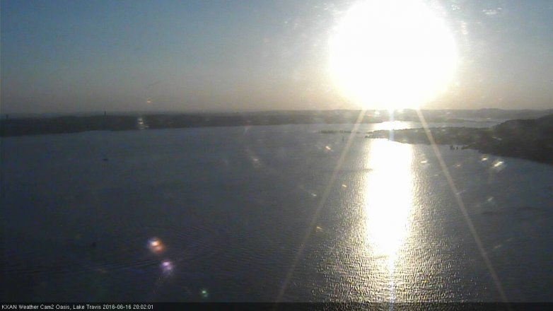 Lake Travis webcam, June 16, 2016 7:25 PM CT