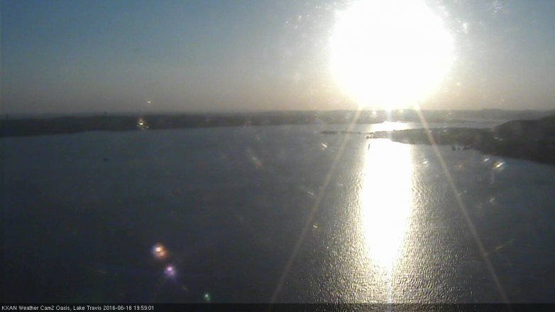 Lake Travis webcam, June 16, 2016 7:30 PM CT