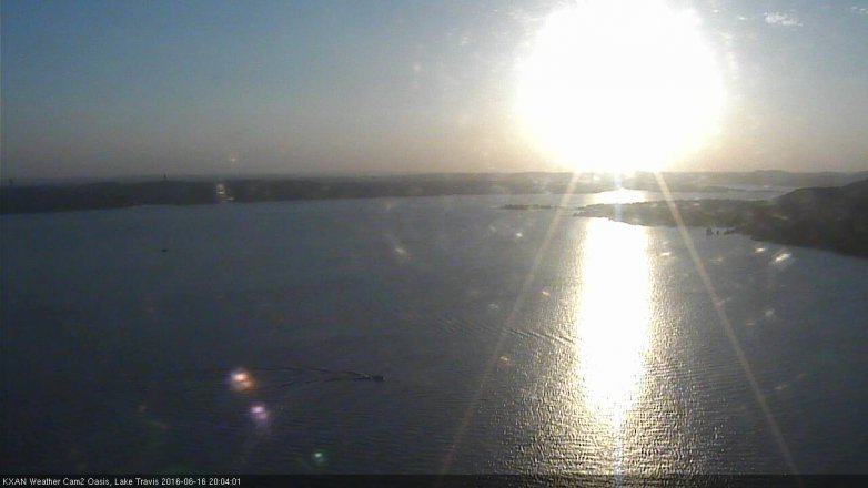 Lake Travis webcam, June 16, 2016 7:35 PM CT