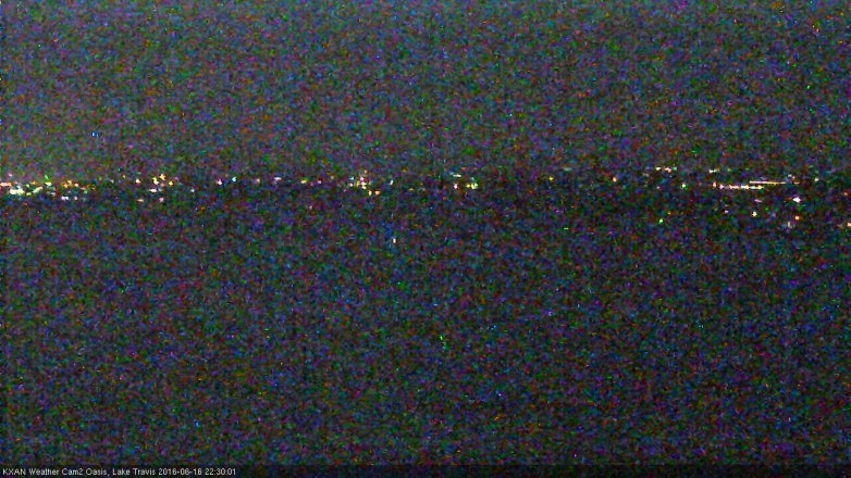 Lake Travis webcam, June 16, 2016 9:45 PM CT