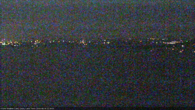 Lake Travis webcam, June 16, 2016 9:50 PM CT
