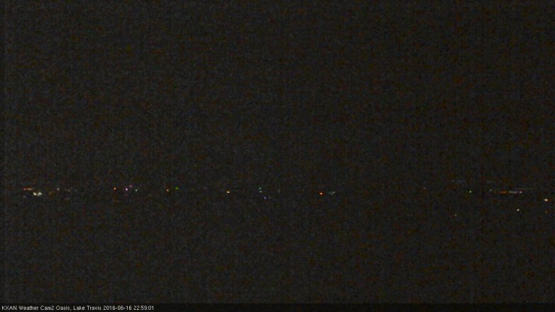 Lake Travis webcam, June 16, 2016 10:25 PM CT