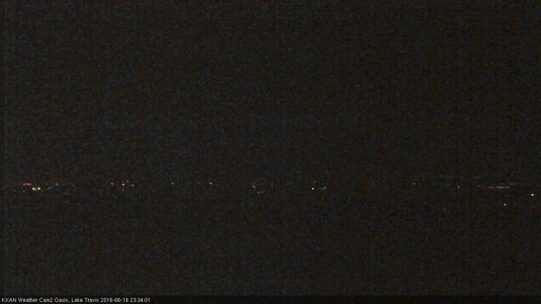 Lake Travis webcam, June 16, 2016 10:40 PM CT