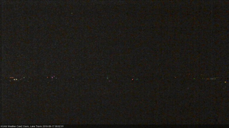 Lake Travis webcam, June 16, 2016 11:05 PM CT