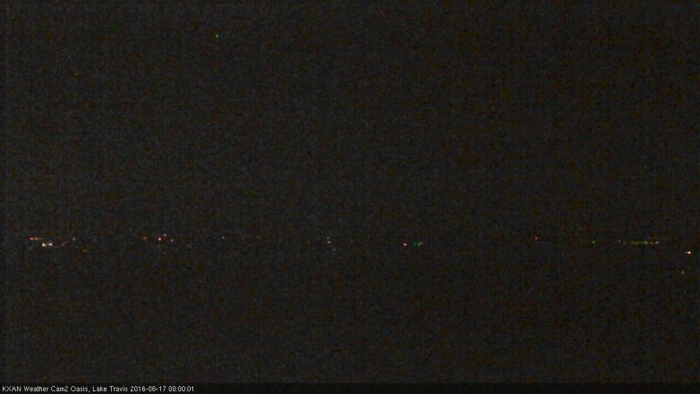 Lake Travis webcam, June 16, 2016 11:20 PM CT