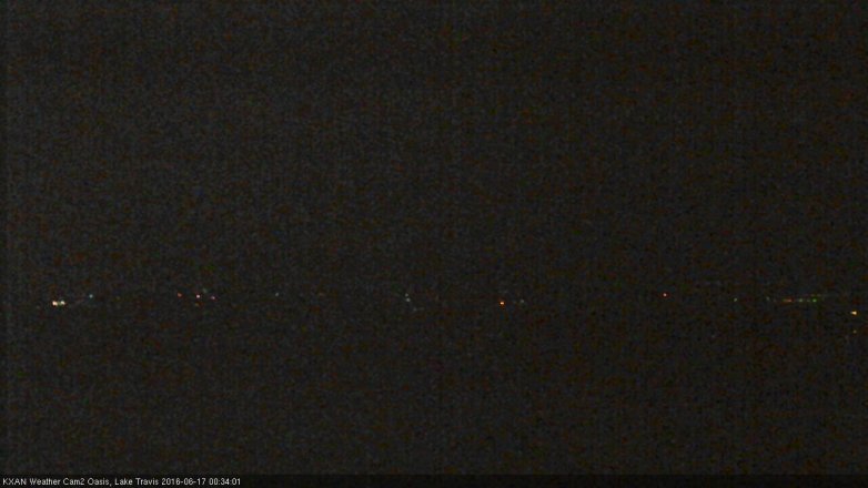 Lake Travis webcam, June 16, 2016 11:50 PM CT