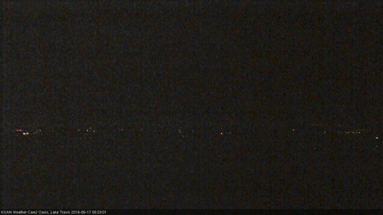 Lake Travis webcam, June 16, 2016 11:55 PM CT