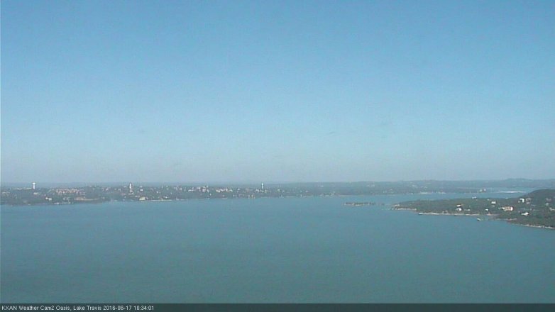 Lake Travis webcam, June 17, 2016 9:50 AM CT