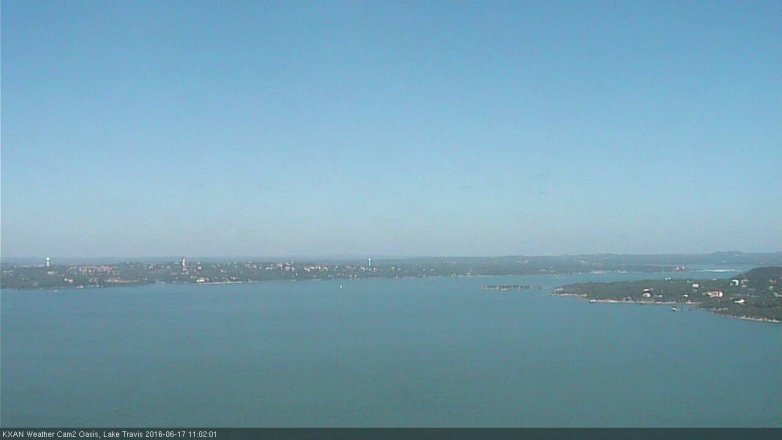 Lake Travis webcam, June 17, 2016 10:30 AM CT