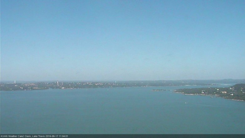 Lake Travis webcam, June 17, 2016 10:35 AM CT