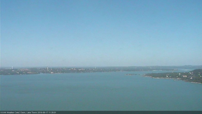 Lake Travis webcam, June 17, 2016 10:40 AM CT