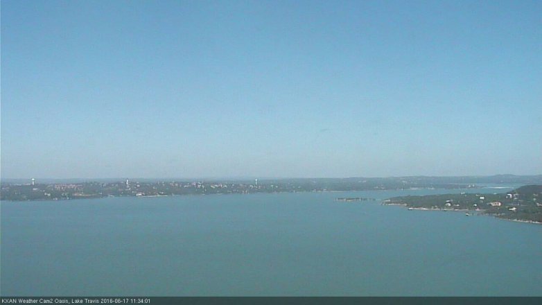 Lake Travis webcam, June 17, 2016 10:45 AM CT