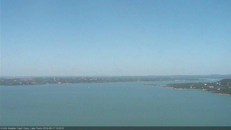 Lake Travis webcam, June 17, 2016 11:15 AM CT