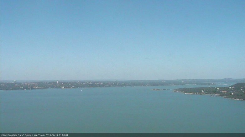 Lake Travis webcam, June 17, 2016 11:25 AM CT