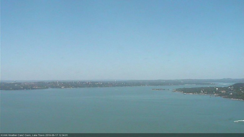 Lake Travis webcam, June 17, 2016 11:50 AM CT