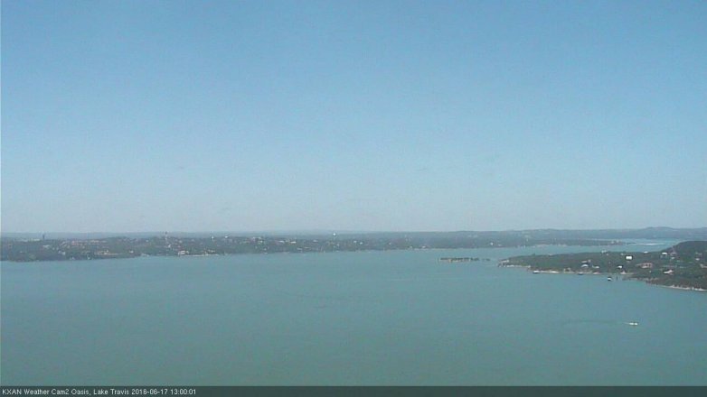 Lake Travis webcam, June 17, 2016 12:10 PM CT