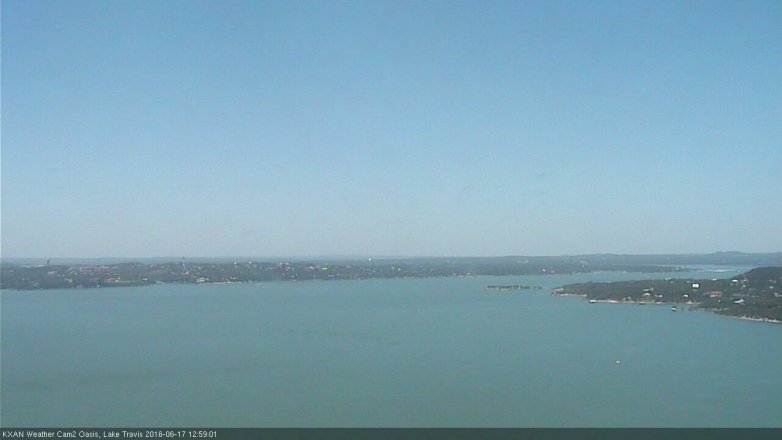 Lake Travis webcam, June 17, 2016 12:20 PM CT