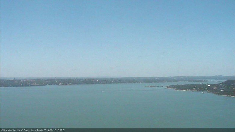 Lake Travis webcam, June 17, 2016 12:55 PM CT