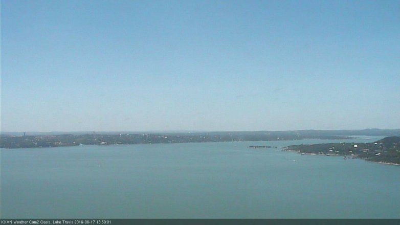 Lake Travis webcam, June 17, 2016 1:10 PM CT