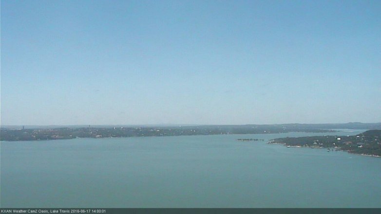 Lake Travis webcam, June 17, 2016 1:15 PM CT