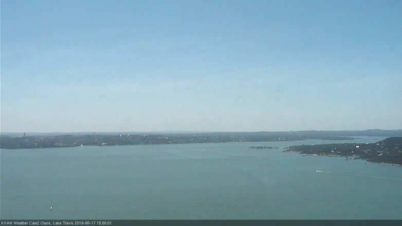 Lake Travis webcam, June 17, 2016 2:10 PM CT
