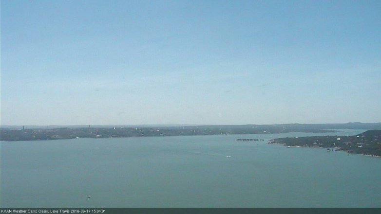 Lake Travis webcam, June 17, 2016 2:20 PM CT