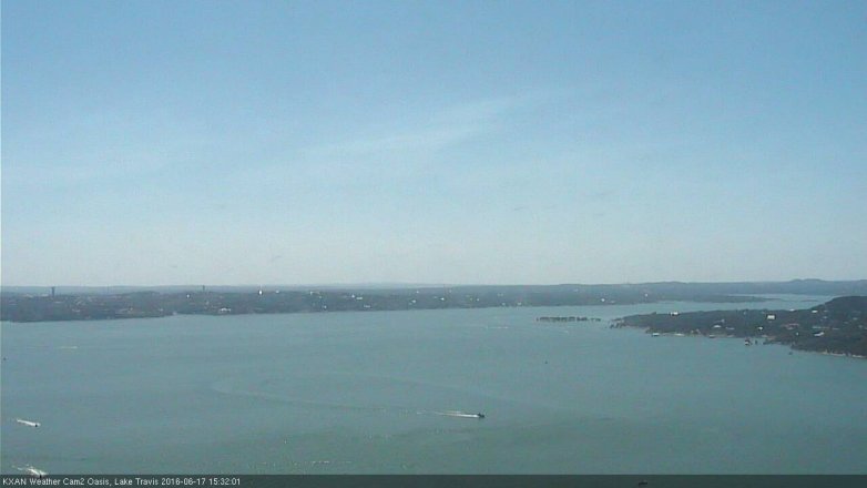 Lake Travis webcam, June 17, 2016 2:45 PM CT