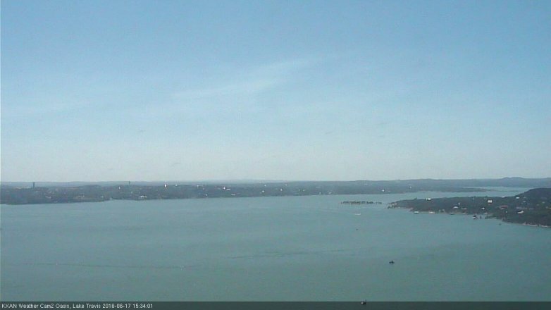Lake Travis webcam, June 17, 2016 3:00 PM CT
