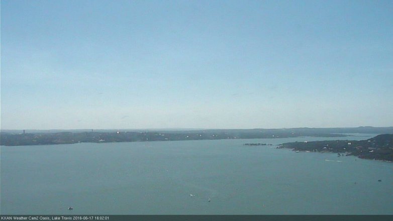 Lake Travis webcam, June 17, 2016 3:10 PM CT