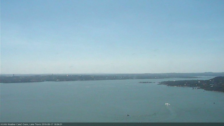 Lake Travis webcam, June 17, 2016 3:20 PM CT
