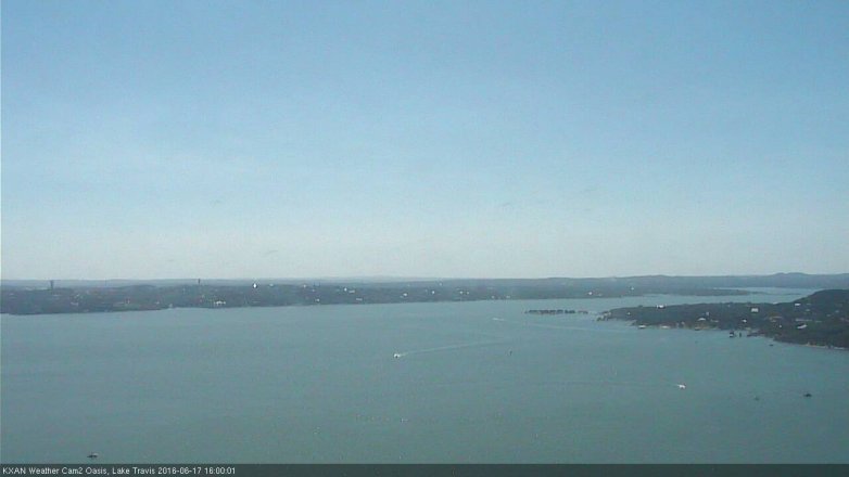 Lake Travis webcam, June 17, 2016 3:25 PM CT