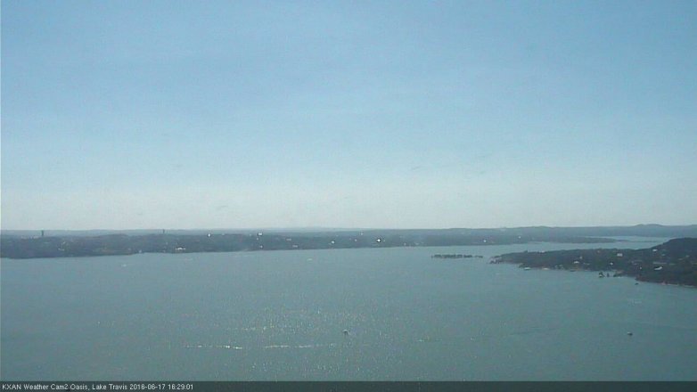 Lake Travis webcam, June 17, 2016 3:40 PM CT