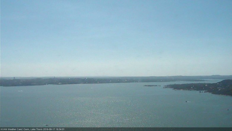 Lake Travis webcam, June 17, 2016 3:50 PM CT