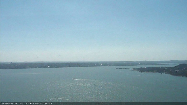Lake Travis webcam, June 17, 2016 3:55 PM CT