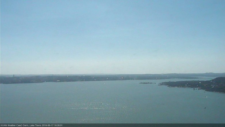 Lake Travis webcam, June 17, 2016 4:00 PM CT
