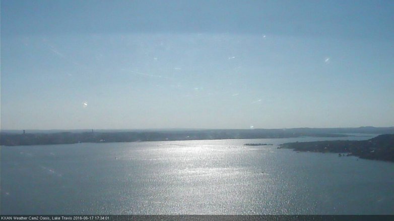 Lake Travis webcam, June 17, 2016 5:00 PM CT