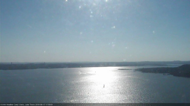 Lake Travis webcam, June 17, 2016 5:30 PM CT