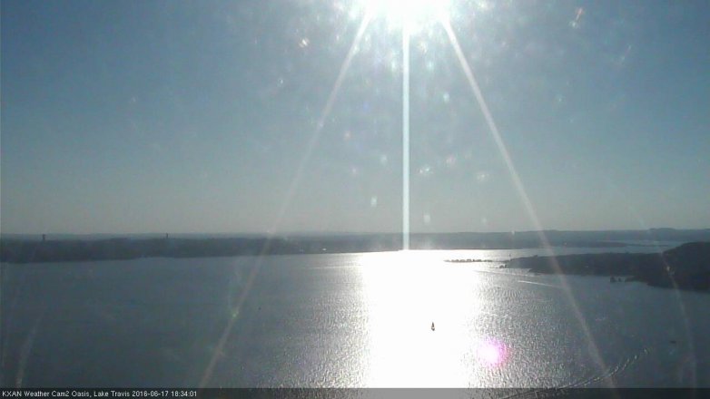 Lake Travis webcam, June 17, 2016 5:50 PM CT